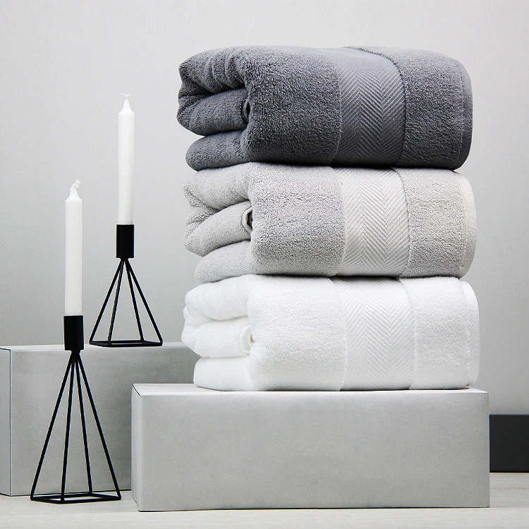 soft and plushy organic cotton bamboo towels bath towels for sale