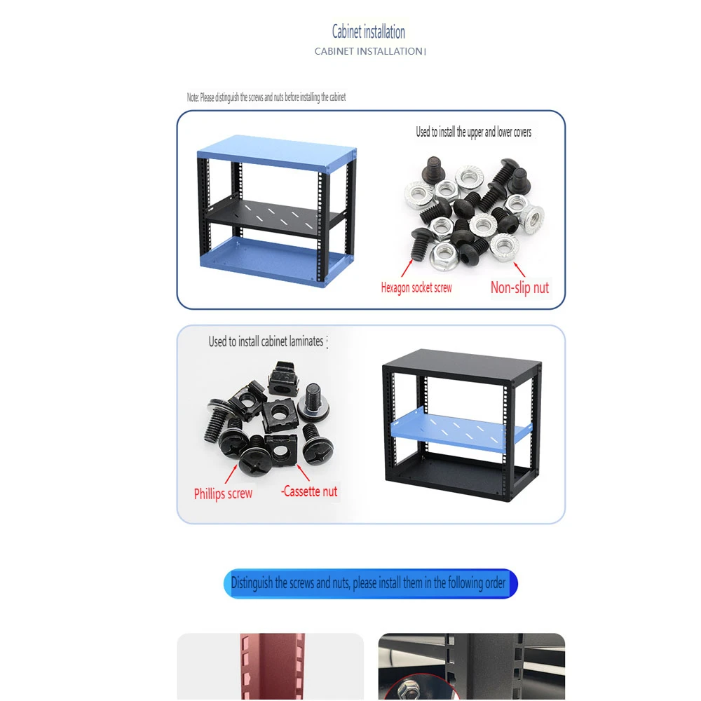 15U Open Frame Rack for Servers & AV Gear Wall Mountable Design Holds All Your Networking IT Equipment AV Gear Router Modem