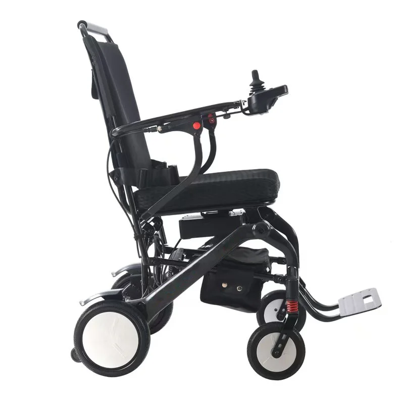 Premium Quality Durable Lithium Battery Powerful Motors Folding Walking Aids Smart Controller Electric Wheelchair with Basket