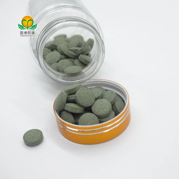 GMP Factory Supply  Spirulina & Chlorella & Barley Grass Mixed Tablet