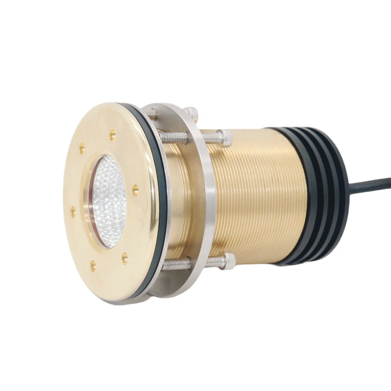 8000lm High Lumen Excellent Corrosion-proof Bronze Housing IP68 Underwater Boat LED Thru-hull Light