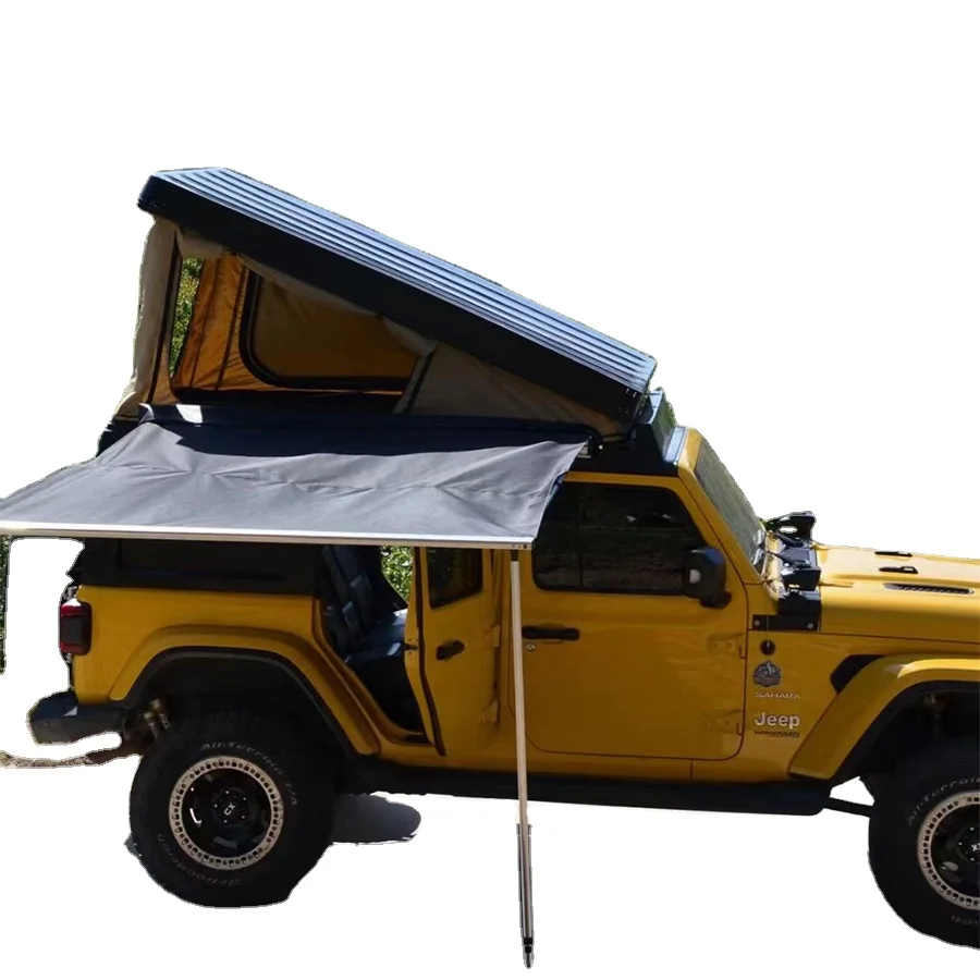 2024 Car Outdoor Tent Easy To Install Portable Roof Tent Sunshade Car Camping Curtain Tent  Outdoor