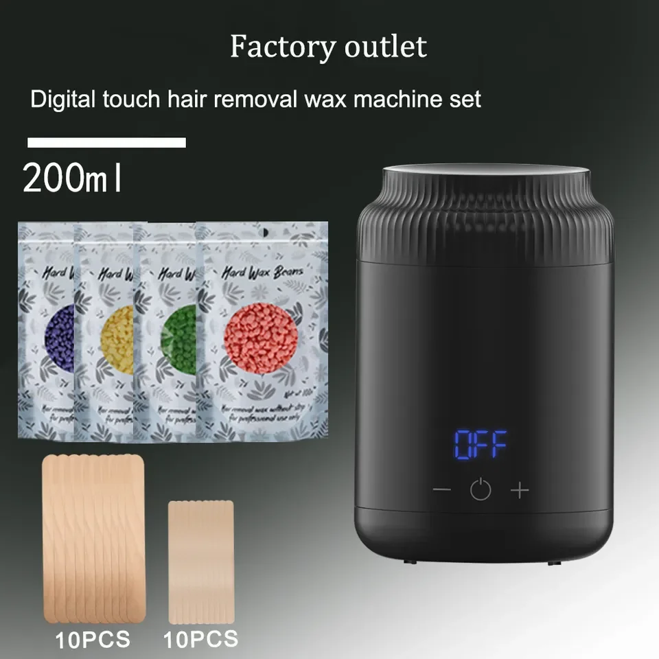 Portable Hair Removal Tool Wax Heater Professional Waxing Machine Kit for Hair Removal 200cc Wax Warmer