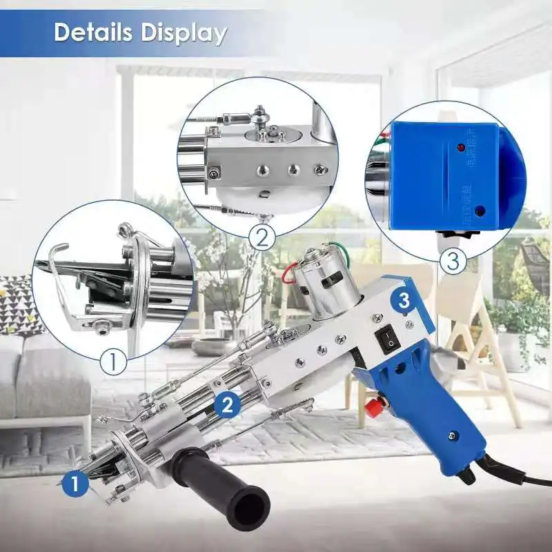 High Speed and Stable tufting Gun for Making DIY Rug Cut and Loop Pile Factory Price Hand Tufting Gun