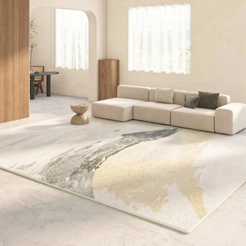 Chinese living room carpet ink simple bedroom bed blanket Modern Oriental sofa coffee table