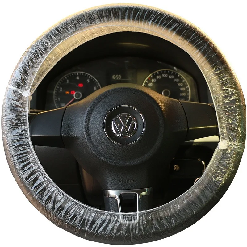 
Disposable PE Transparent Car Steering Wheel Cover 