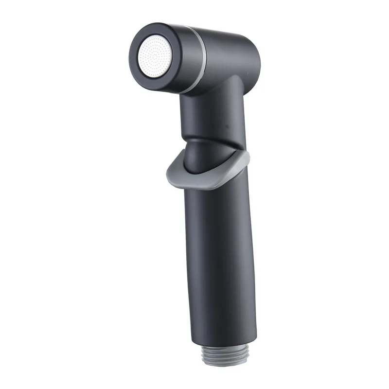 ABS Plastic Women Shower Sprayer Spray Gun Bidet Black Hand Held Bidet Toilet Sprayer Set
