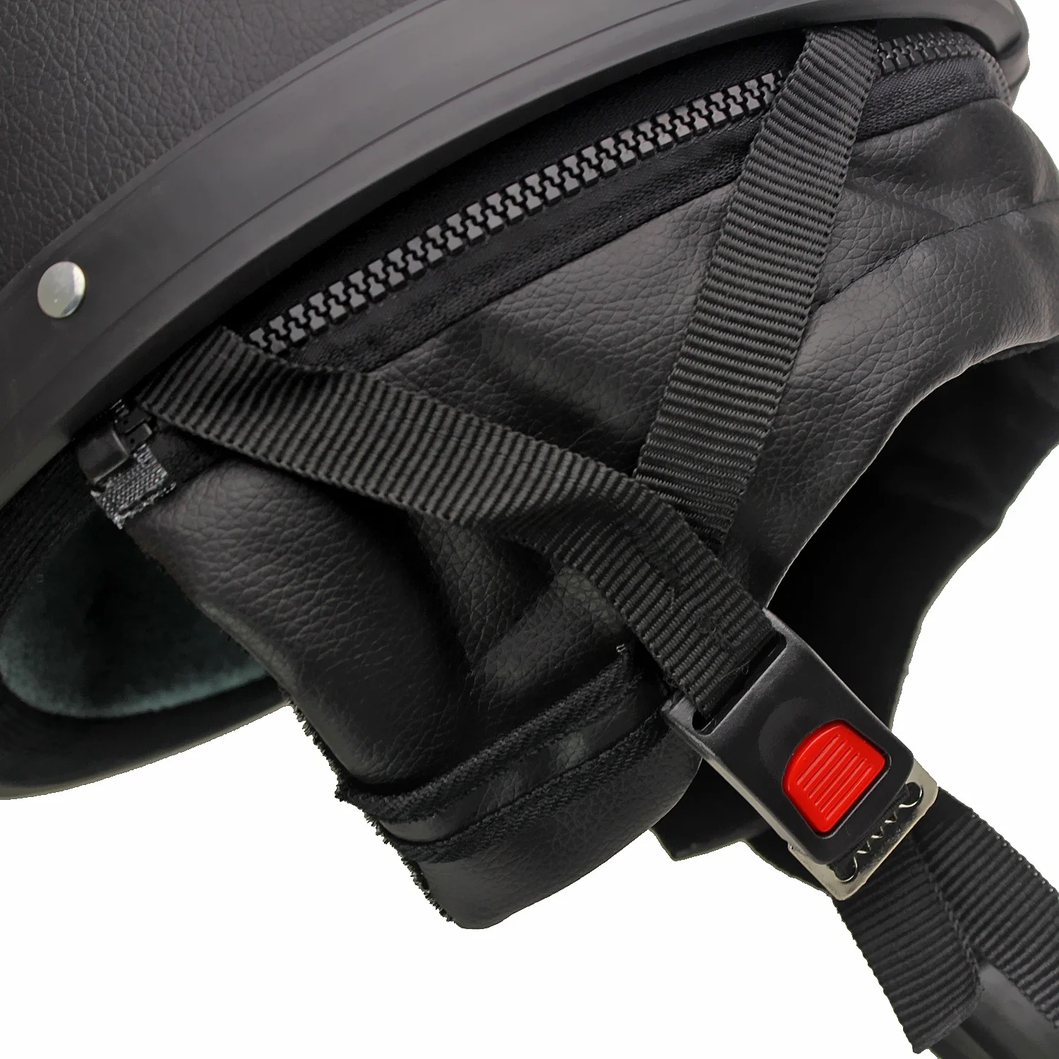 High quality ABS & PU Leather Motorcycle Open Half Face Helmets with Ski Snowboard Glasses