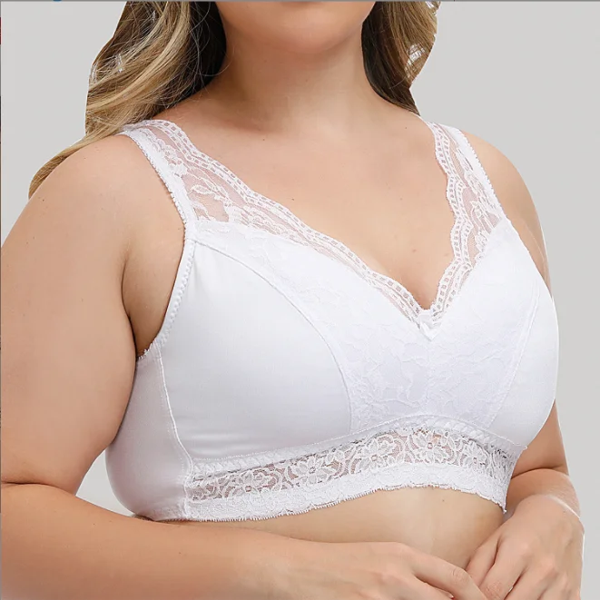 Plus Size Bra Flwear Undwomenesexy Chineseas Full Coverage Lace Push up Braderwear Tobrasa Womens Ladies Woven Standard Adults