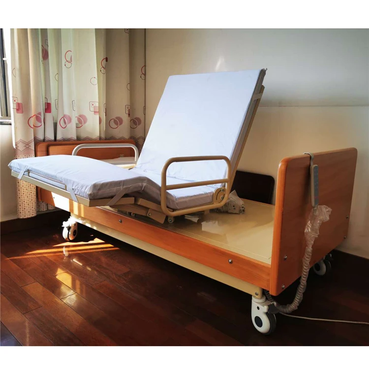 
Hospital Medical Home Electric Patient Rotating Flat Nursing Bed 