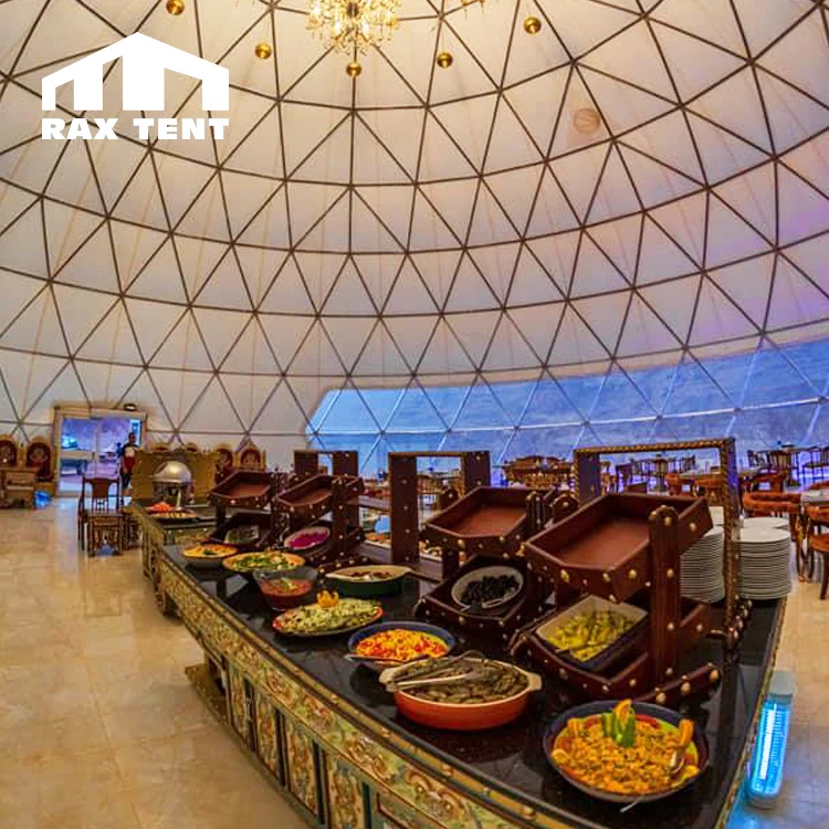 Geodesic dome tent for event party exhibition tent with steel frame and transparent PVC cover