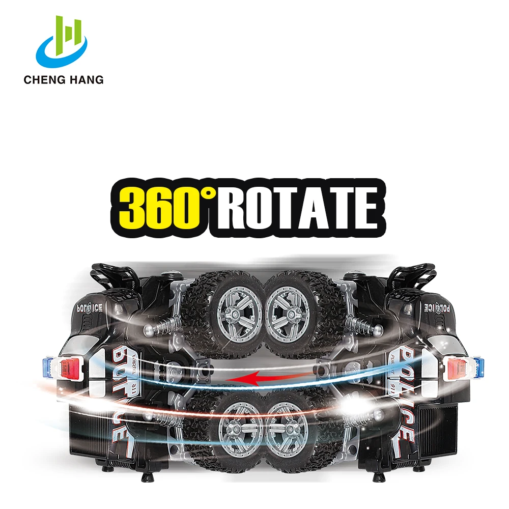 The New Series/4x4 Wheels Police Rock Crawler Off Road Truck Friction Toy Truck