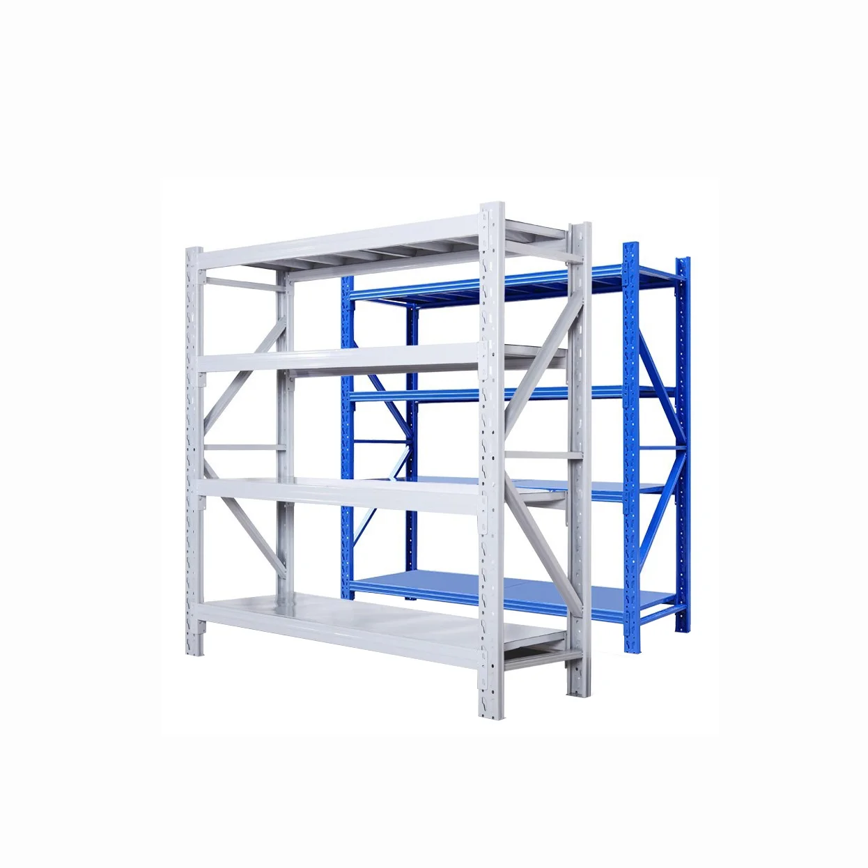 Racking Adjustable Warehouse Storage Medium Duty Rack Metal Boltless Shelf And Racks