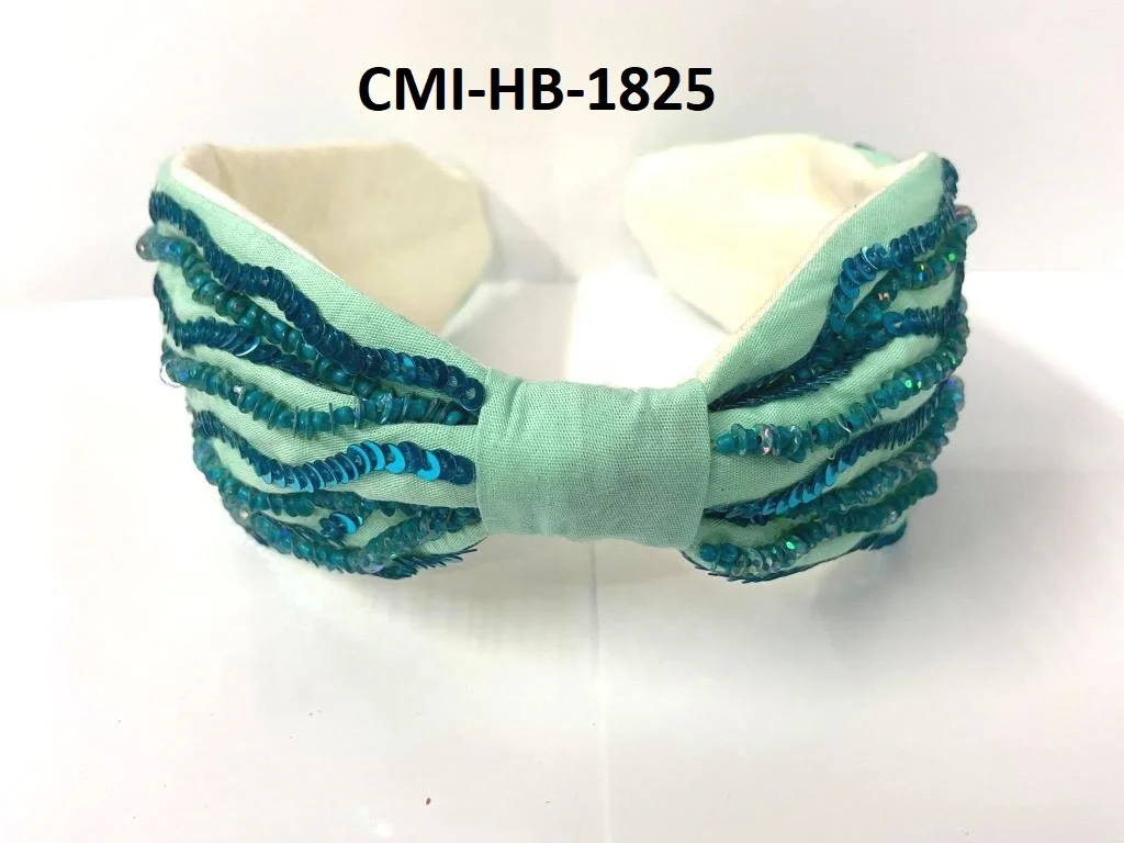 Women 2021 Designer Luxury Beaded & Knot Fashion Turban Hairband For Hair Accessories