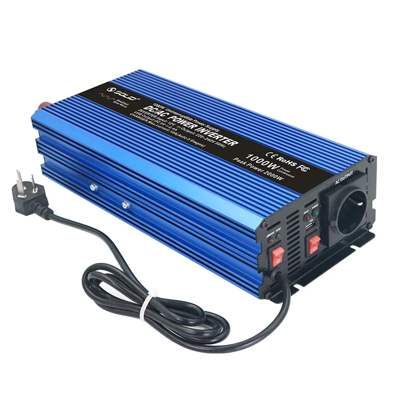 
Stand-by 24 Volt Modified Sine Wave Power Inverter With Battery Charger 12V 1KVA 1000W Battery Charger Inverter Home UPS 