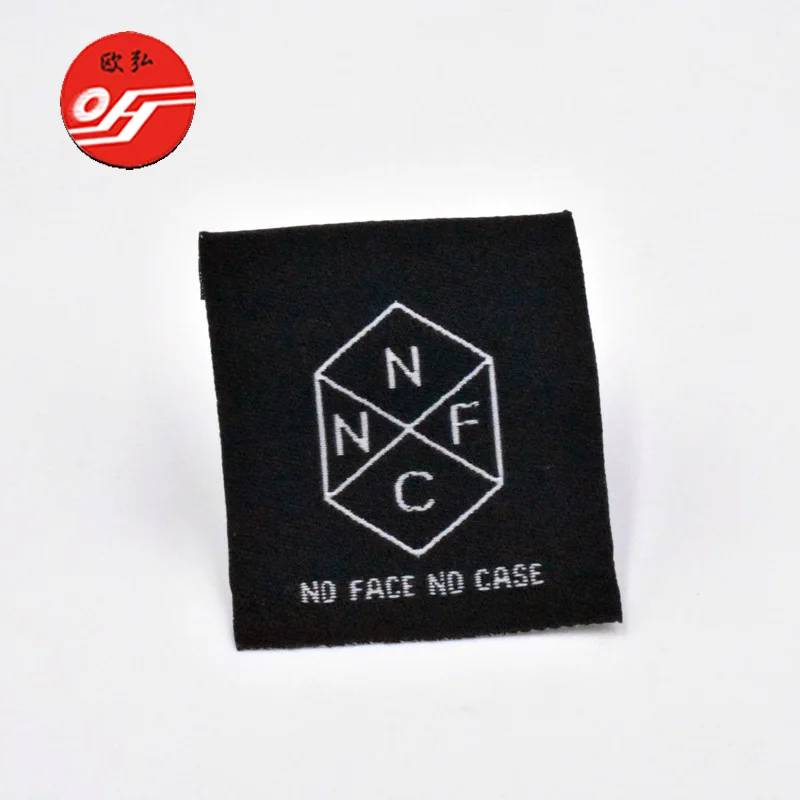 Direct factory woven label for clothing polyester woven label customize woven labels
