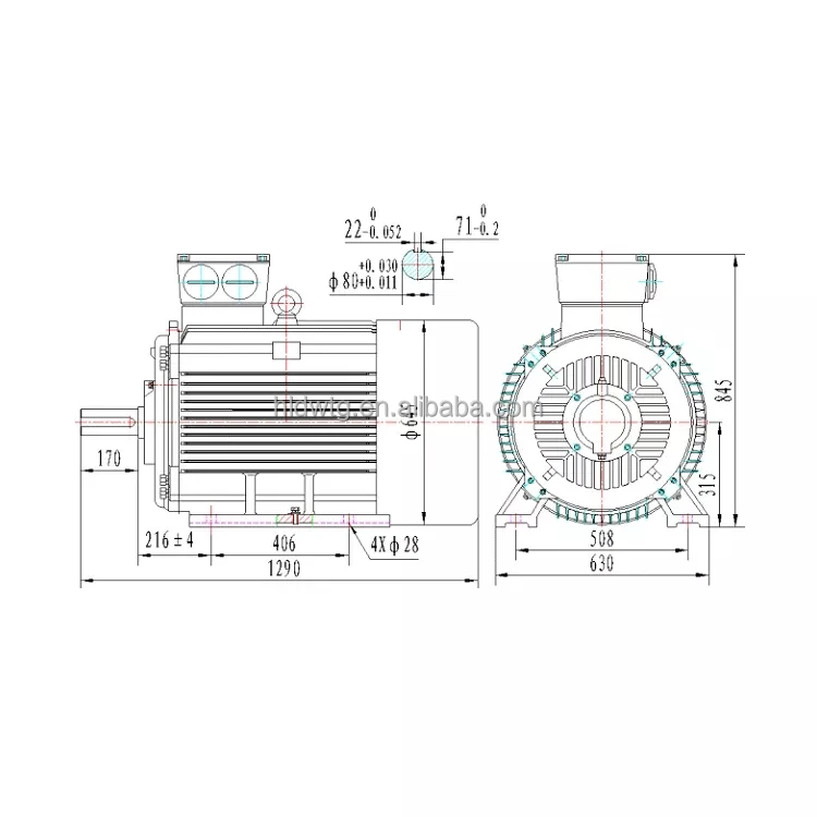 Customized 5kw Single Phase A.C. Synchronous Alternator permanent magnet generator 3 phase 380vac