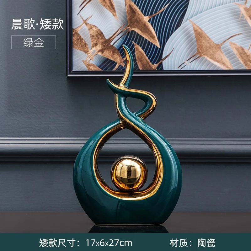 European luxury high-end decoration living room wine cabinet TV cabinet entrance handicrafts Home accessories handicrafts