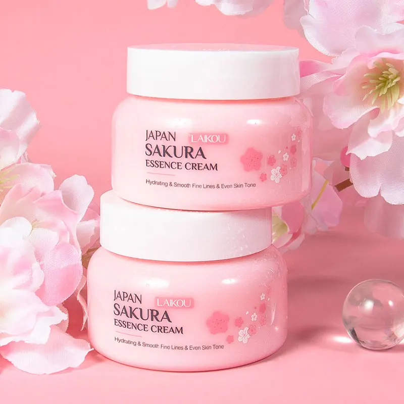 Cherry Blossom Essence Cream 60g Moisturizing Hydrating Sakura Face Cream For Day and Night Use
