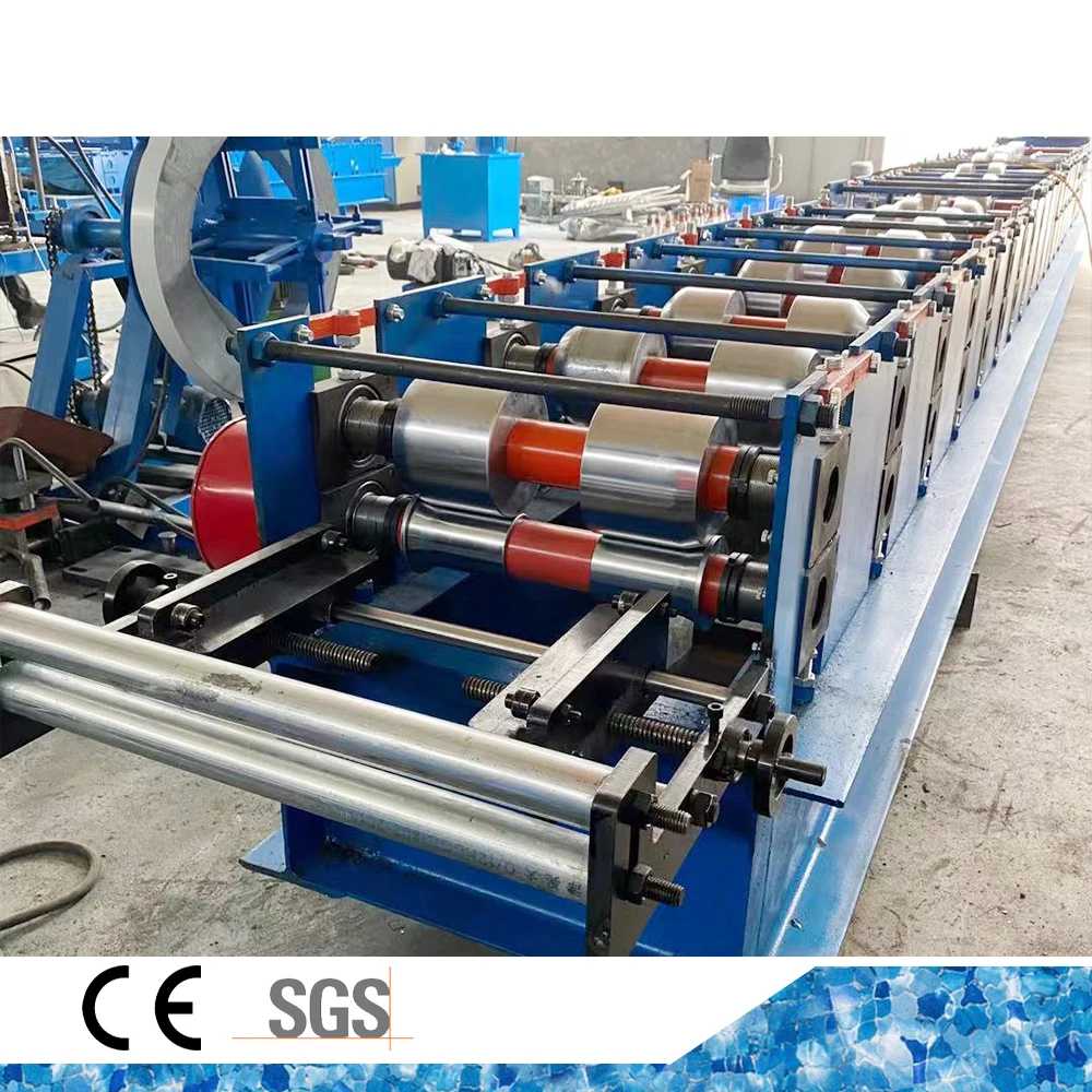 New design Round and Square Downpipe Rain Gutter Downspout Roll Forming Machine