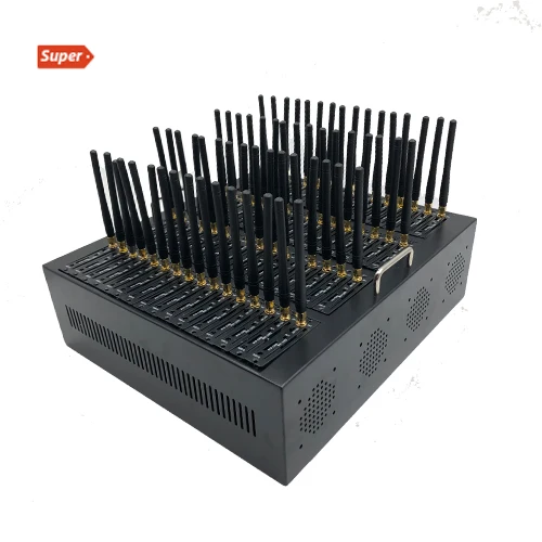 Fast Speed 4g SMS Blast Machine 64 Port Multi Sim Card Slots Modem Pool GSM Support AT Command 64 Port SMS Modem 4g LTE