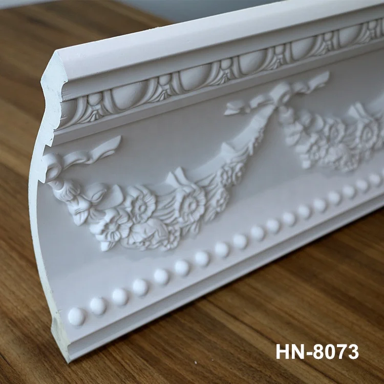 Wholesale Light Weight Rigid Cornice PU Big Cornice Moulding for Ceiling Decor
