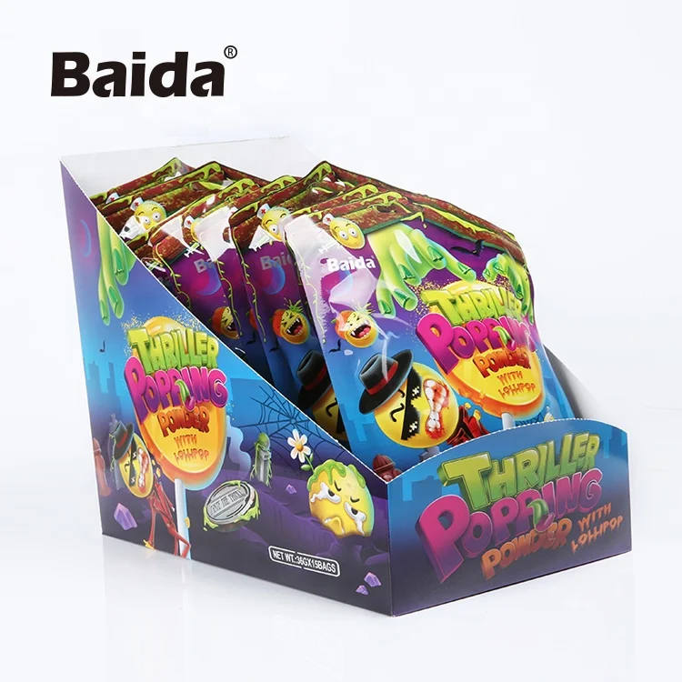 Festival Gift Halloween tricky hard candies and lollipop with display box