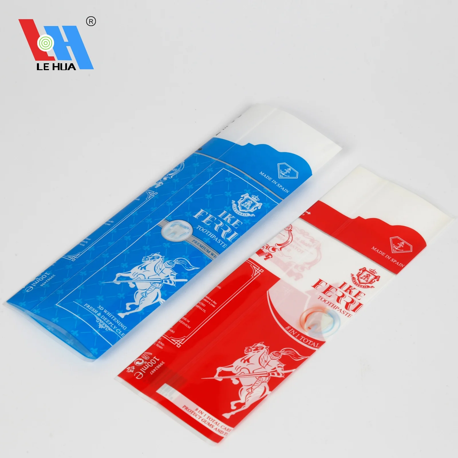Custom Shaped Logo Printed PVC Shrinkable PET Bottle Shrink Sleeve Wrap Label for Toothpaste bucket
