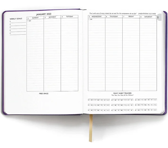 Wholesale and custom printing  hardcover spiral paper notebook agenda planner diary journal