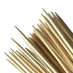 Round Cheap Bamboo Sticks Wholesale Palito Churrasco Suppliers Bambu Skewers 30cm Bois De Brochette Bamboo Skewer