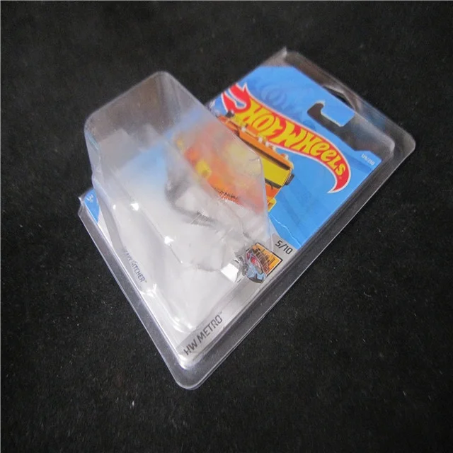 clear Hot wheels plastic card case blister pack box