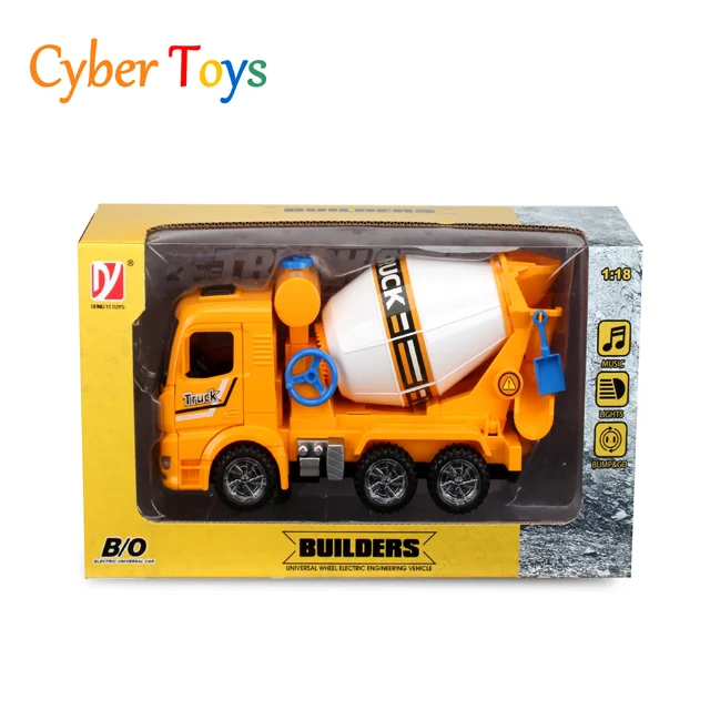 Hot selling kids construction truck electric engineering vehicle bump and go toys OMNI-Directional wheel
