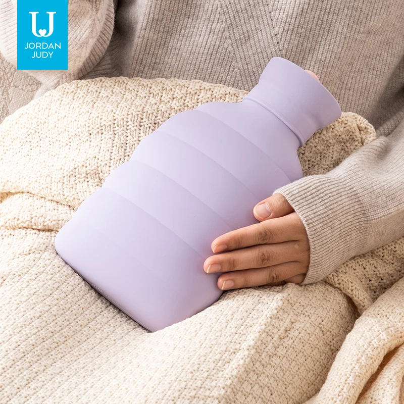 Fashion Factory Wholesale Custom 1L Reusable Hot Water Bottle Cute Style Rubber Hot Water Bag with Flannel Covers Hand Warming
