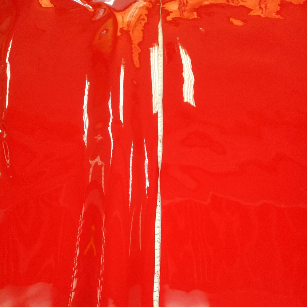 Patent glossy shoes and bag material fabric for bag and cosmetic