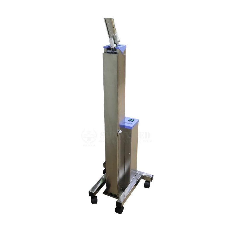SY-T028 High Quality Pet shop or store or hospital Veterinary equipment Stainless steel Luxury2*30 4*30w uv lamp trolley
