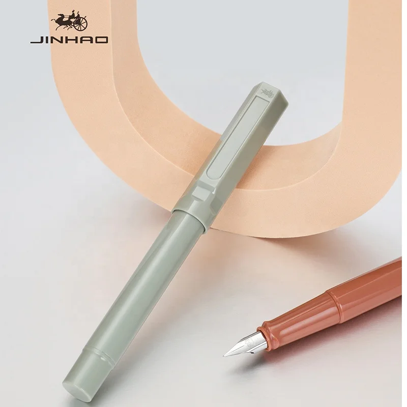 Jinhao 62 Plastic fountain pen with sticker notepad planner pen calligraphy student school signature fountain pen