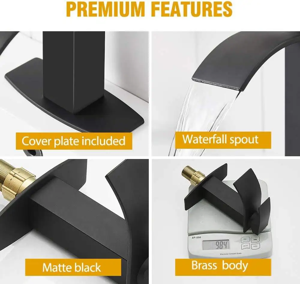 Gold Stainless Steel Brushed Nickel Washbasin Faucet Bathroom Basin Faucet