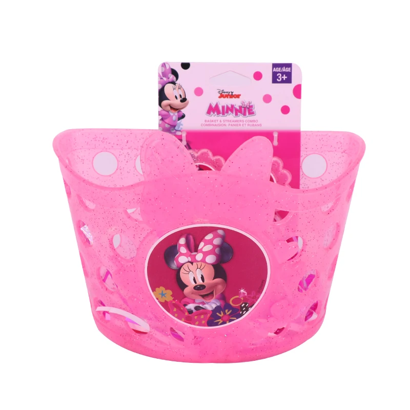 New Colorful basket + ribbon children bicycle accessories Princess fairy tale design castle