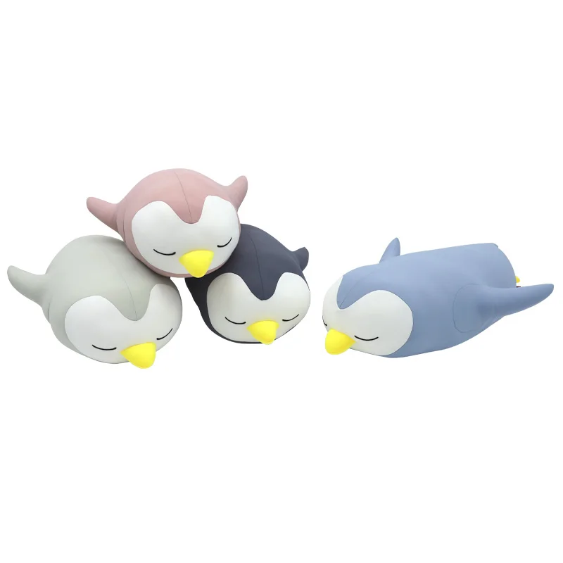 Wholesale OEM ODM Cartoon Penguin Ice Silk Plush Toy Cool Feeling Hugging Pillow Animal Stuffed Doll