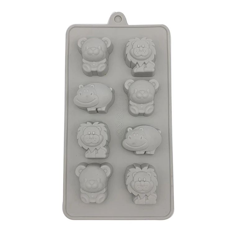 Hot selling Non-stick Cake Chocolate cookie animal design Silicone Baking Molds