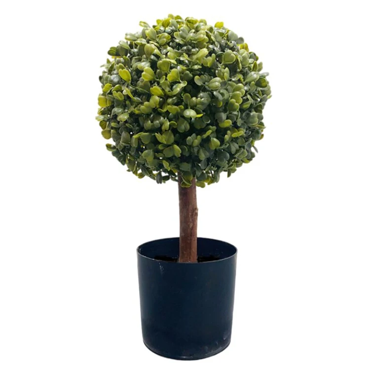 2021 Hot sale Topiary Plastic Boxwood Grass Ball Artificial Tree With Wonderful Design Office Simulation Gift & Crafts