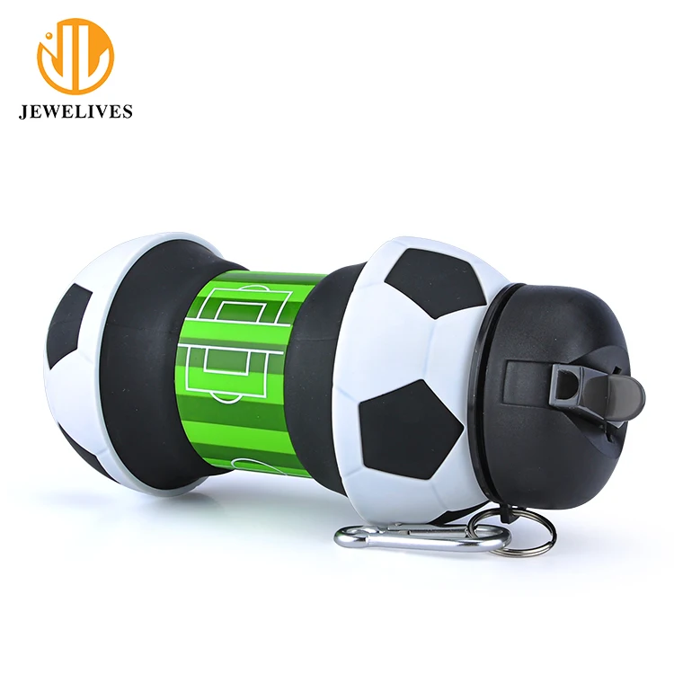 Sport BPA-free Wide Mouth Soccer Gym Eco Friendly Drink Bottle For Kids With Leak Proof Flip Top Lid