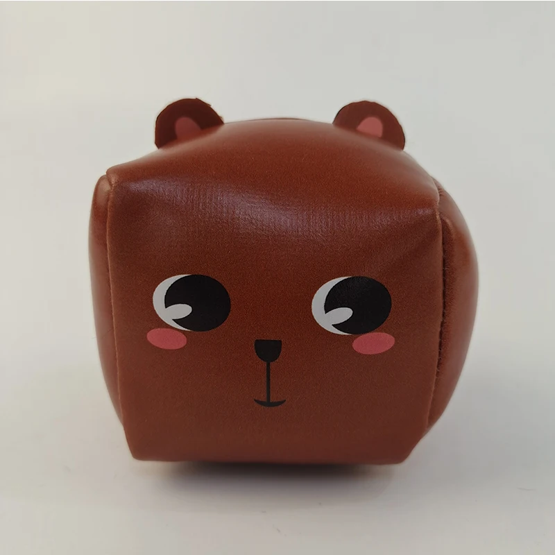 Образовательная игрушка из ПУ кубика игрушки в форме животного маленький куриный медведь лягушка размер по индивидуальному заказу