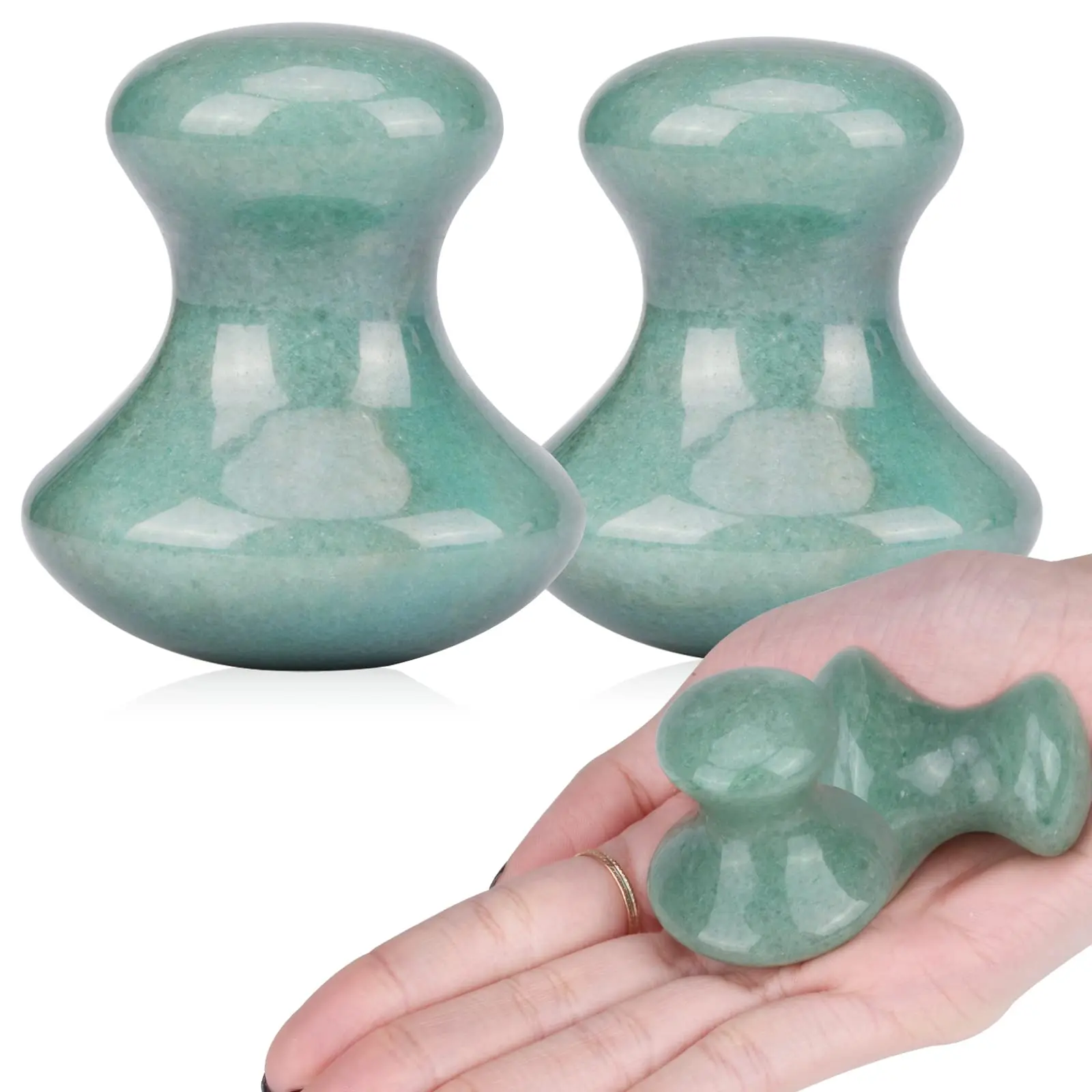 Traditional Acupuncture Therapys Face & Body Natural Jade Stone Gua Sha Tool Jade Gua Sha Massage Tool