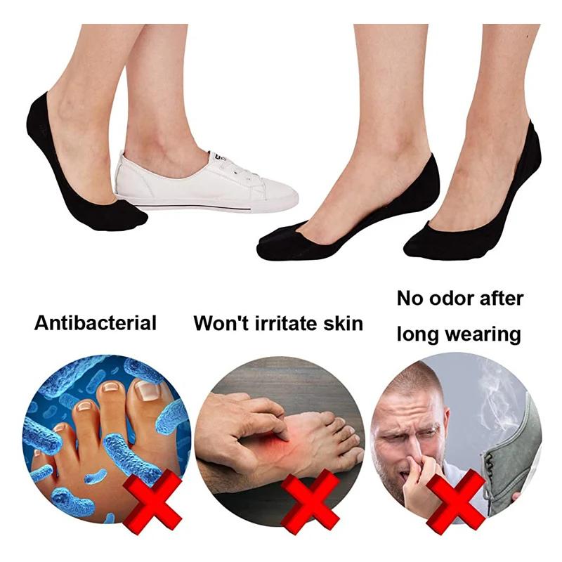 Ultra Low Cut Invisible Liner Socks with Non-Slip Heel Grips Dress Shoes No Show Socks Women Summer