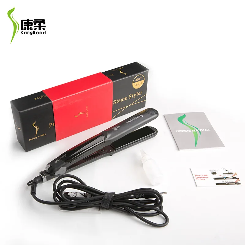 
Ceramic Tourmaline Steam Iron Flat Iron With Vapor Steam Vapor Hair Straightener PORTABLE HAIR STRAIGHTENER 