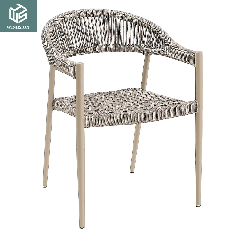 WINDSION Customized Special Waterproof Kuka Garden Outdoor Aluminum Woven Rope Chair