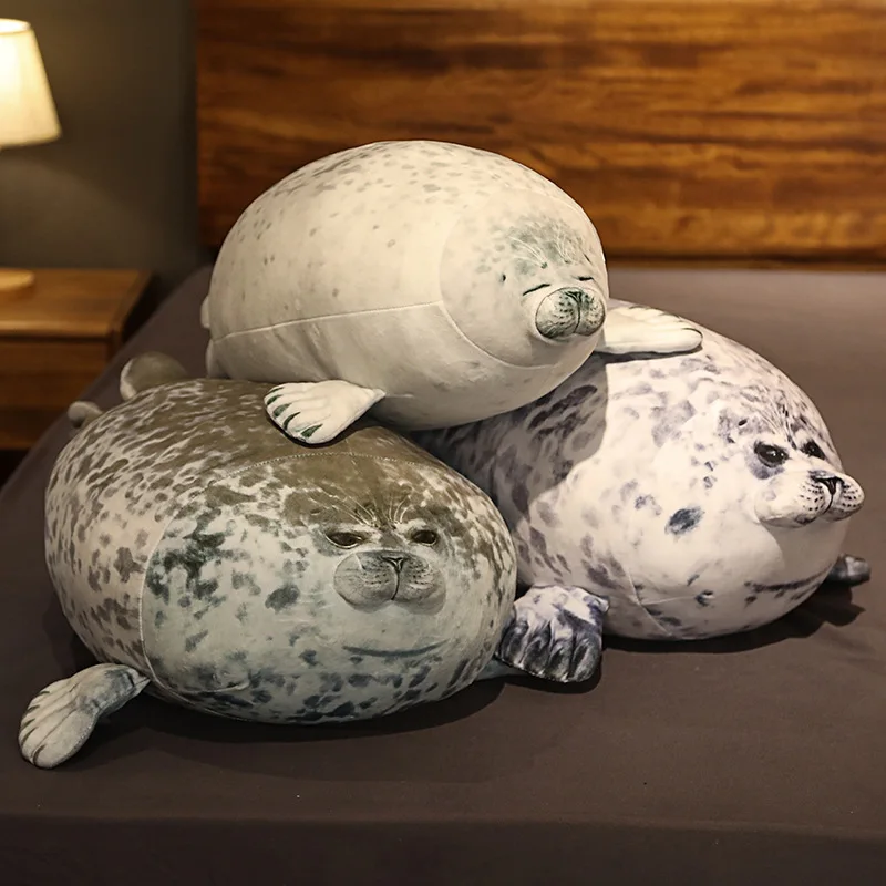 Japan Simulated Seal  plush doll Marine Aquarium seal plush toy sofa seal plush Throw pillow Children gift