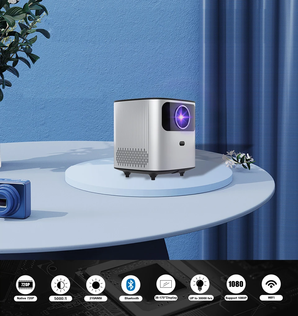 OEM Aokang AK28 LCD Projector MINI Beamer Home Theater WIFI Mobile Phone Video Projector 4K Home Cinema TV