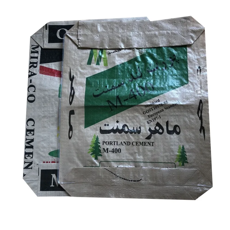 Empty Wpp Cement Bag  20kg Customized PP Valve Block Bottom Bag Cement Bulk Bag